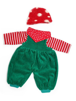 Nanchen Natur - Bio Puppenkleidung "Bekleidungsset Gartenmädchen", 38cm