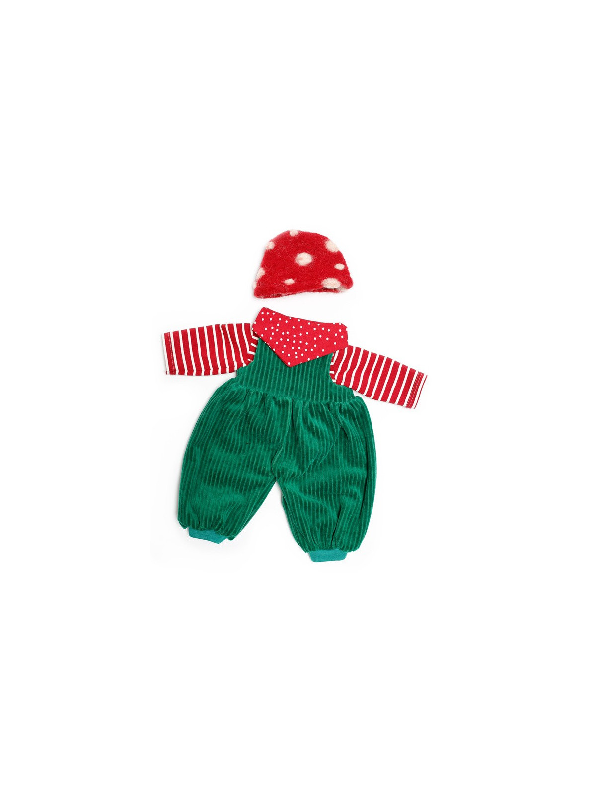 Nanchen Natur - Bio Puppenkleidung "Bekleidungsset Gartenmädchen", 38cm
