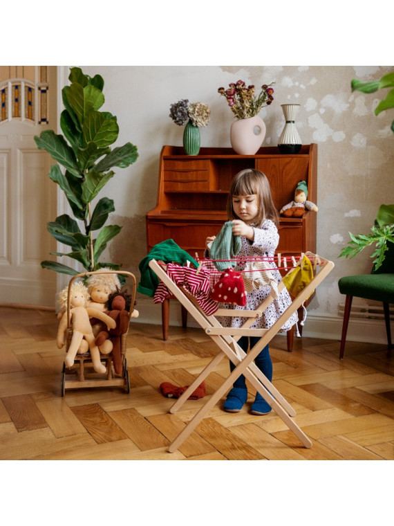 Nanchen Natur - Bio Puppenkleidung "Bekleidungsset Gartenmädchen", 38cm