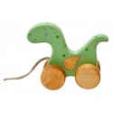 Friendly Toys - Holzspielzeug Nachziehtier Dinosaurier