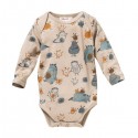 People Wear Organic - Bio Baby Body langarm mit Monster-Allover