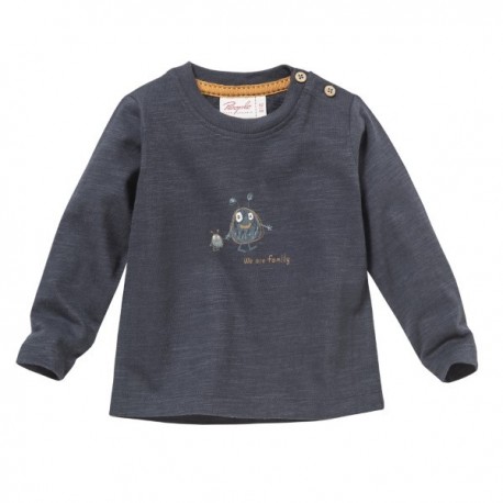 People Wear Organic - Bio Baby Langarmshirt mit Monster-Druck