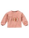 People Wear Organic - Bio Baby Langarmshirt mit Maus-Druck und Kürbis-Applikation