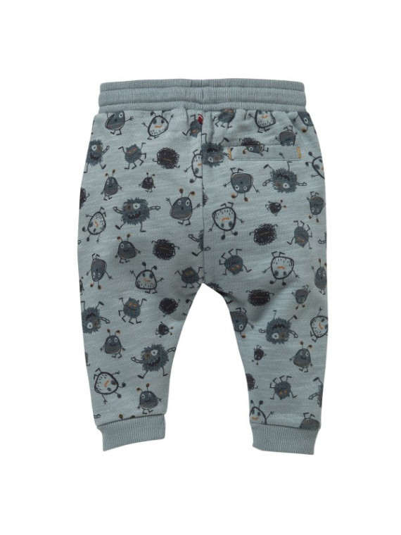 People Wear Organic - Bio Baby Sweathose mit Taschen und Monster-Allover