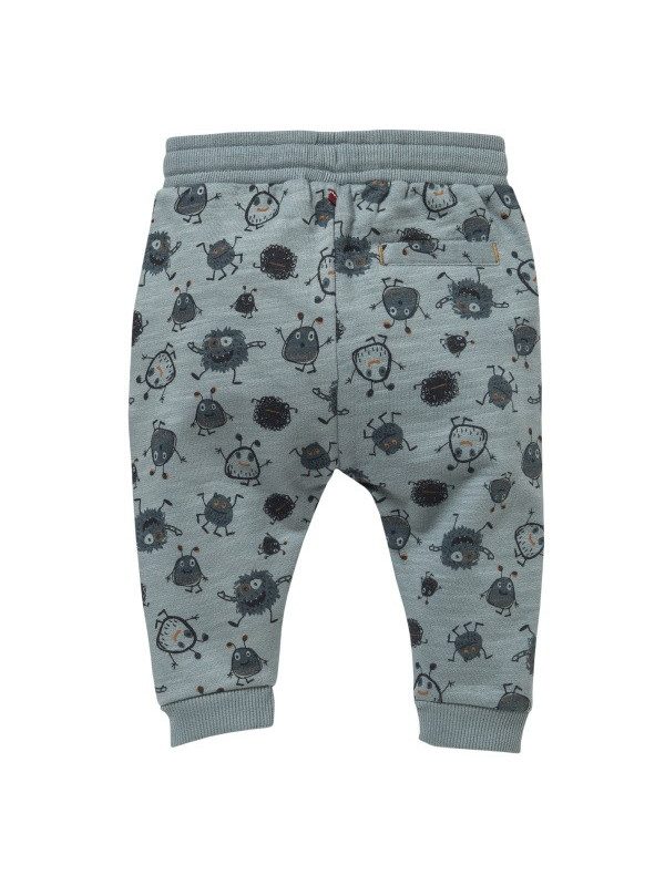 People Wear Organic - Bio Baby Sweathose mit Taschen und Monster-Allover