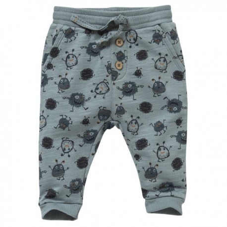 People Wear Organic - Bio Baby Sweathose mit Taschen und Monster-Allover