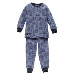 People Wear Organic - Bio Kinder Schlafanzug mit Bären-Allover