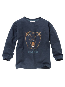 People Wear Organic - Bio Kinder Langarmshirt mit Bären-Druck