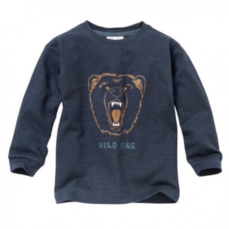 People Wear Organic - Bio Kinder Langarmshirt mit Bären-Druck