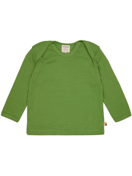 loud + proud - Bio Kinder Langarmshirt Derby Rib uni, grass