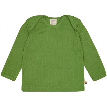 loud + proud - Bio Kinder Langarmshirt Derby Rib uni, grass