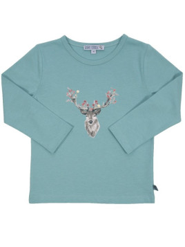 Enfant Terrible - Bio Kinder Langarmshirt mit Hirsch-Druck