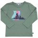 Enfant Terrible - Bio Kinder Langarmshirt mit mit Skyline- und Skater-Druck