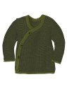 disana - Bio Baby Wickeljacke, Wolle, oliv-anthrazit