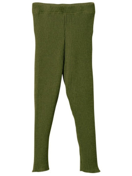 disana - Bio Kinder Strick Leggings, Wolle, oliv