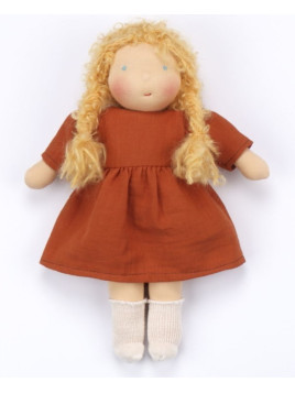 Walkiddy - Bio Waldorfpuppe Sarah, 25 cm