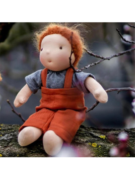 Chimpy Toys - Bio Waldorfpuppe Mike, 38 cm