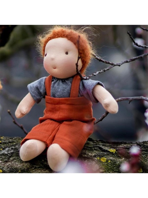 Chimpy Toys - Bio Waldorfpuppe Mike, 38 cm
