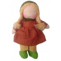 Chimpy Toys - Bio Puppe nach Waldorf-Art Lilli, 28 cm