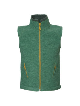 Reiff - Bio Kinder Fleece Weste, Wolle, salbei