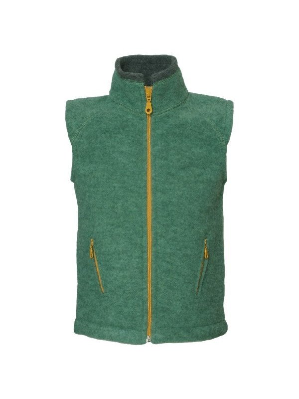 Reiff - Bio Kinder Fleece Weste, Wolle, salbei