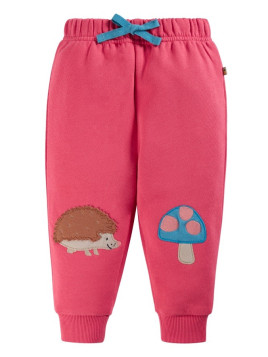 frugi - Bio Baby Sweathose "Character" mit Igel/Pilz-Patches
