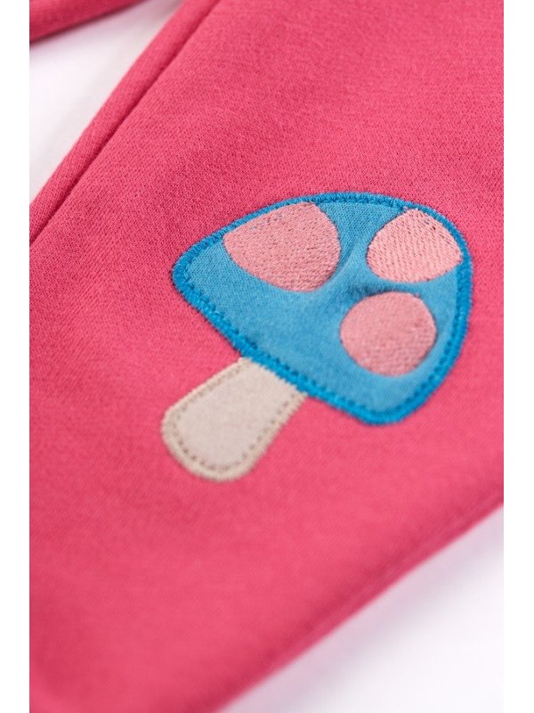 frugi - Bio Baby Sweathose "Character" mit Igel/Pilz-Patches