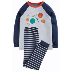 frugi - Bio Kinder Schlafanzug "Kernow" mit Planeten-Druck