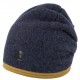 pure pure by BAUER - Bio Kinder Fleece Beanie, Wolle, marine