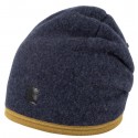 pure pure by BAUER - Bio Kinder Fleece Beanie, Wolle, marine