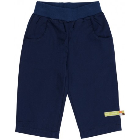 loud + proud - Bio Kinder Stoffhose, gefüttert, marine