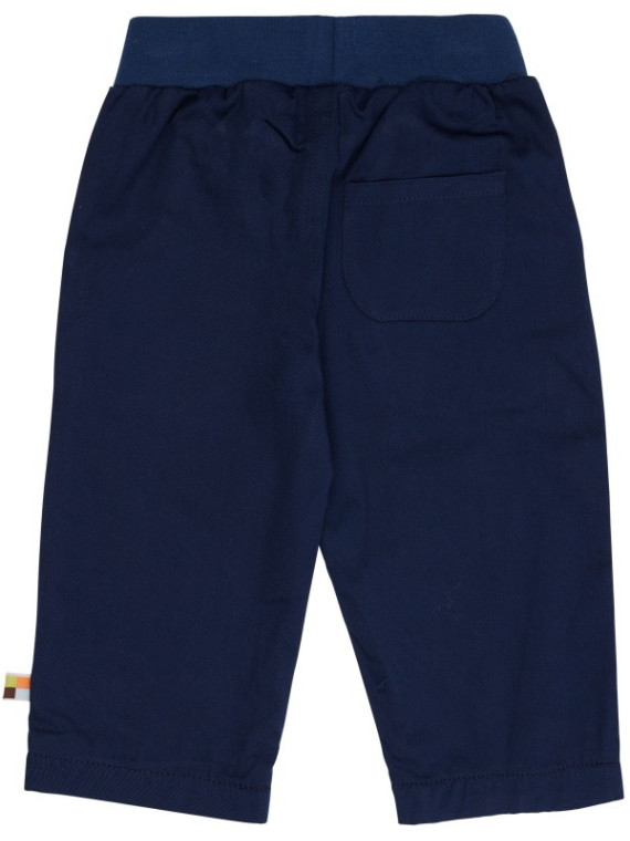 loud + proud - Bio Kinder Stoffhose, gefüttert, marine