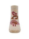 Ewers - Bio Kinder Socken mit Vögel-Motiv, beige