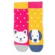 kite kids - Bio Baby Stopper Socken mit Tier-Motiven "Katze und Hund" 2er Pack