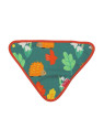 Toby tiger - Bio Baby Tuch mit Herbst-Allover und Fleece-Rückseite