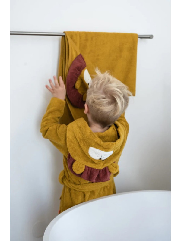 Kikadu - Bio Kinder Bademantel Löwe