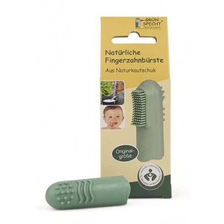 Grünspecht Naturprodukte - Natürliche Fingerzahnbürste aus Naturkautschuk