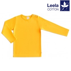 Leela Cotton - Bio Kinder Langarmshirt, sonnengelb