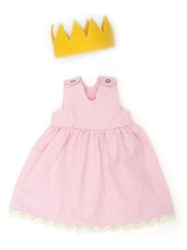 Nanchen Natur - Bio Puppenkleidung "Bekleidungsset Prinzessin", 38cm