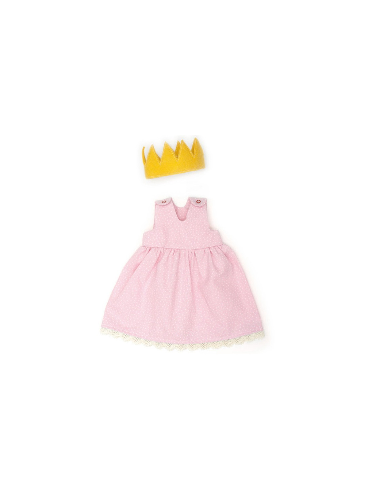 Nanchen Natur - Bio Puppenkleidung "Bekleidungsset Prinzessin", 38cm