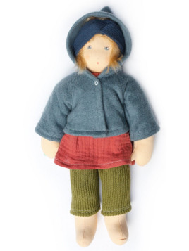 Nanchen Natur - Bio Schmusepuppe "Winterkind Alva" 38cm
