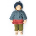 Nanchen Natur - Bio Schmusepuppe "Winterkind Alva" 38cm