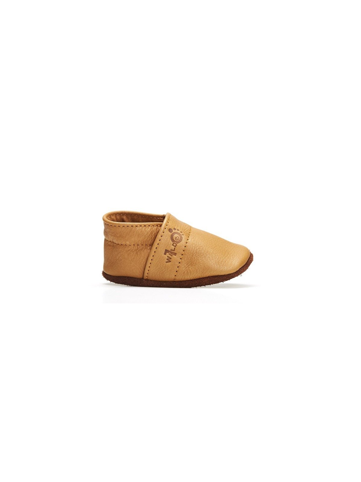 Wilde 10  - Bio Baby Lederschuhe "Brownie mit Branding", braun