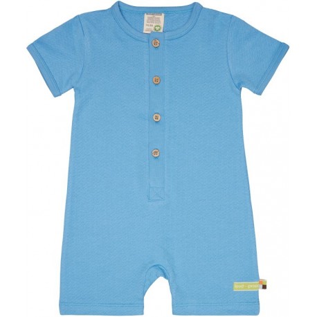 loud + proud - Bio Baby Jersey Spieler in Musselin-Optik, blau