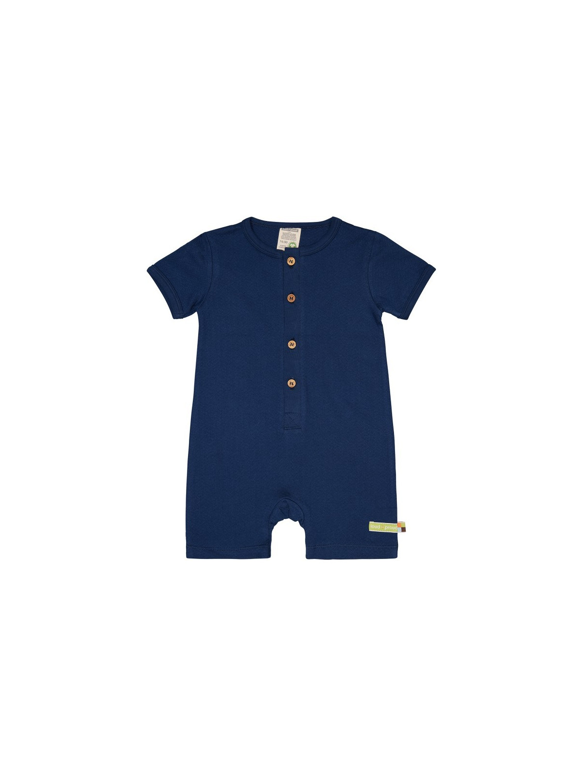 loud + proud - Bio Baby Jersey Spieler in Musselin-Optik, marine