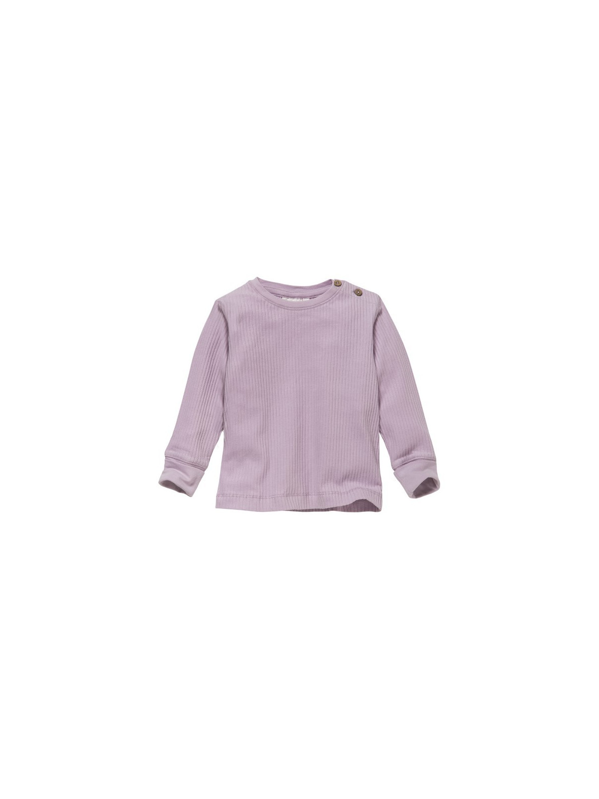 People Wear Organic - Bio Baby Langarmshirt mit Rippen-Struktur, flieder
