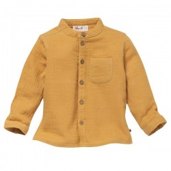 People Wear Organic - Bio Baby Musselin Hemd, honiggelb