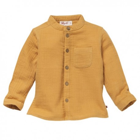 People Wear Organic - Bio Baby Musselin Hemd, honiggelb