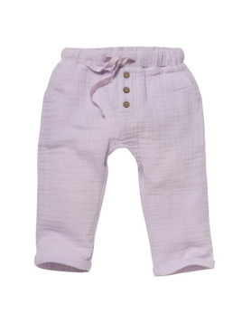 People Wear Organic - Bio Baby Musselin Hose mit Taschen, flieder