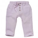 People Wear Organic - Bio Baby Musselin Hose mit Taschen, flieder